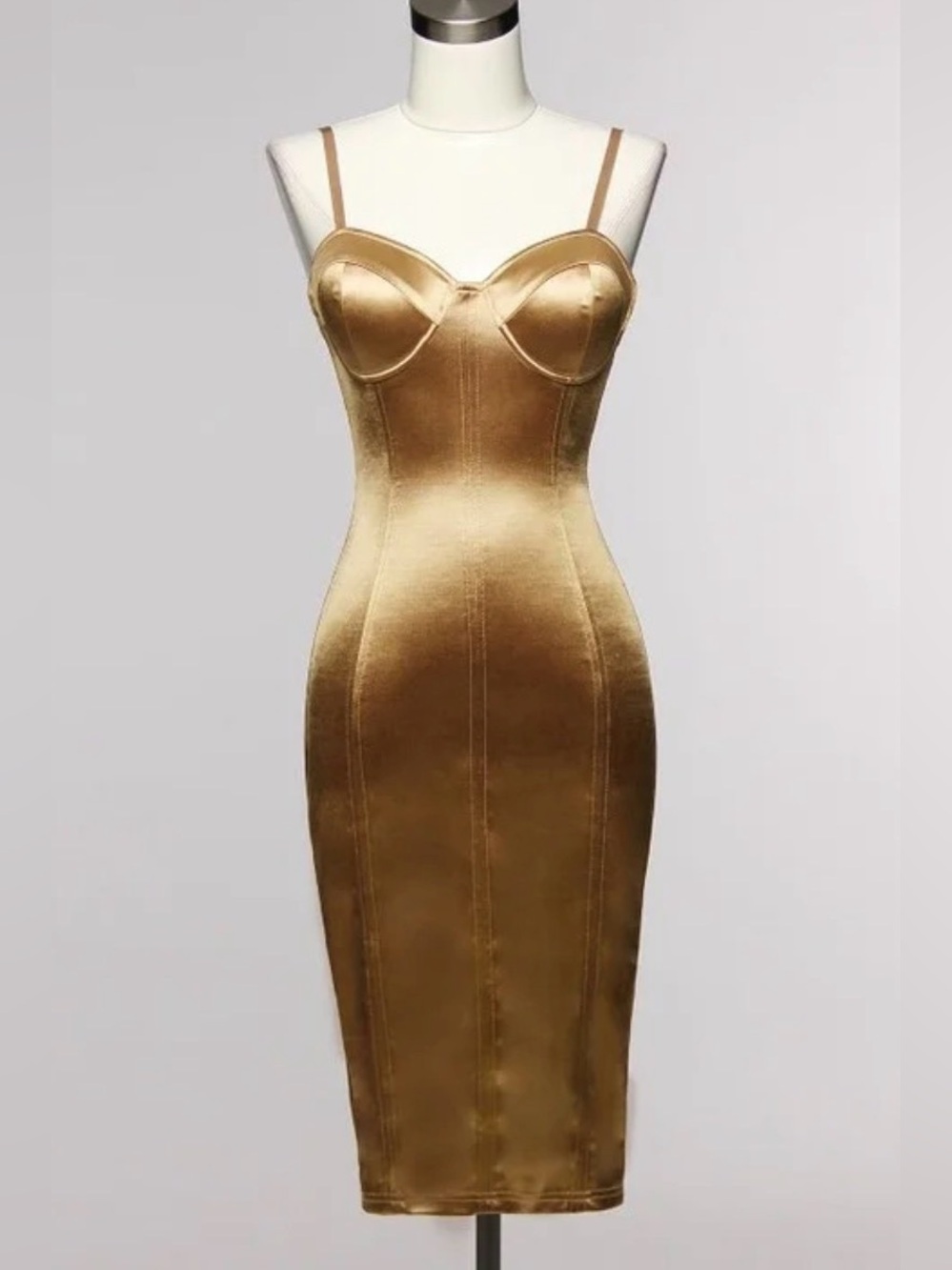 Obsession Champagne Bustier Midi
Dress Large